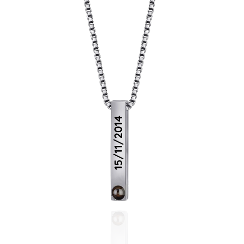 Classic Photo Necklace + Engraving