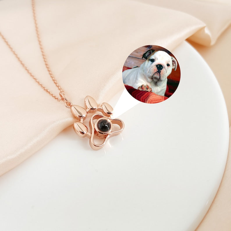 Pet Photo Necklace - With Custom Photo