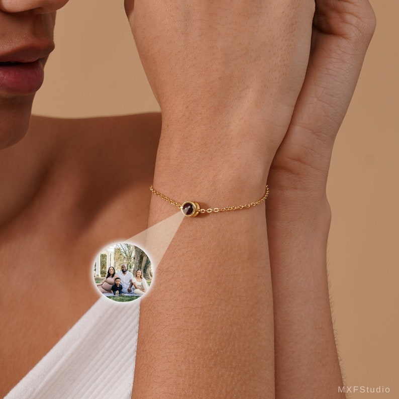 Maya Elegance Photo Bracelet - With Custom Photo